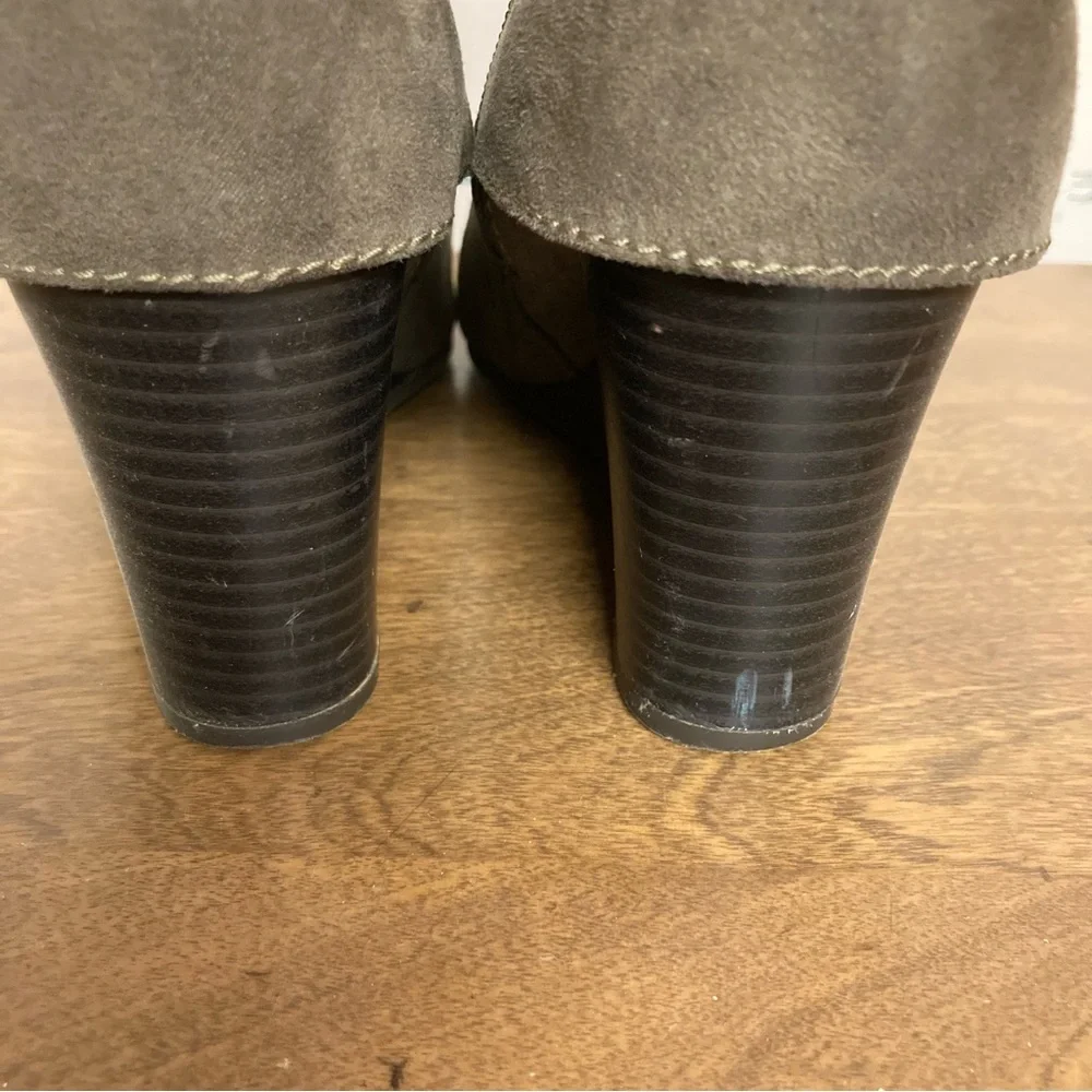 Arizona Jean Company Lady Brown Faux Suede Ankle Boots 8M